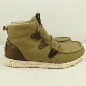 Hey Dude Womens Lea Chestnut Ankle Boots Bootie Shoes High Top Size 8